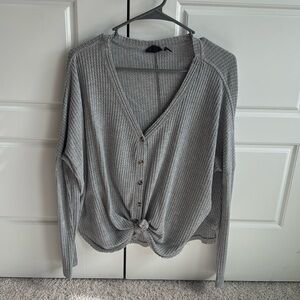 Free People Waffle Top